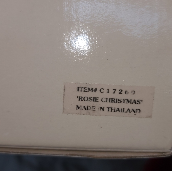 Annette Funicello Rosie Christmas Bear in Original Box W/ COA - Picture 6 of 6